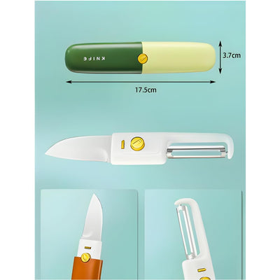 Stainless Steel 2 in 1 Knife with Peeler, Fruit Cutting Knife & Peeler No Ratings