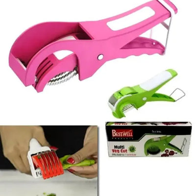 5-Blade Veg Cutter, Ultimate Precision Slicing for Chilly, Lady Fingers & More