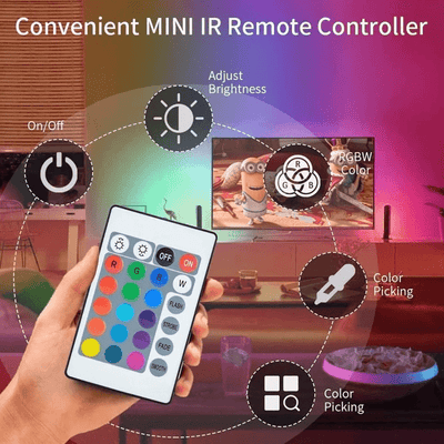 Smart RGB LED Strip Lights – Vibrant Colors, Music Sync, & App Control